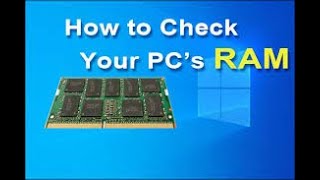 Windows 10 - How to check RAM/Memory - System Specs - Free & Easy