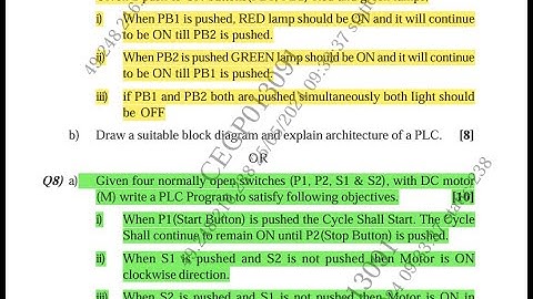 PLC Ladder Diagram Problems | SPPU TE Mechatronics Unit 6 | Exam Oriented
