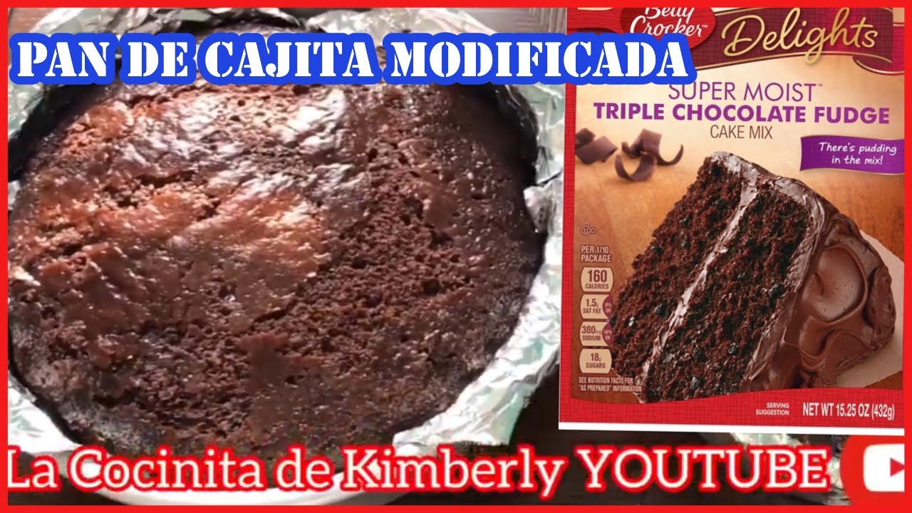 COMO Modificar UN PAN DE CAJITA SABOR CHOCOLATE. CON SABOR DELICIOSO Y  HUMEDO. - YouTube