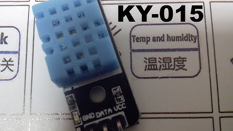 Arduino: Sensor temperatura y humedad DHT11 (KY-015 37in1 kit) | TechKrowd