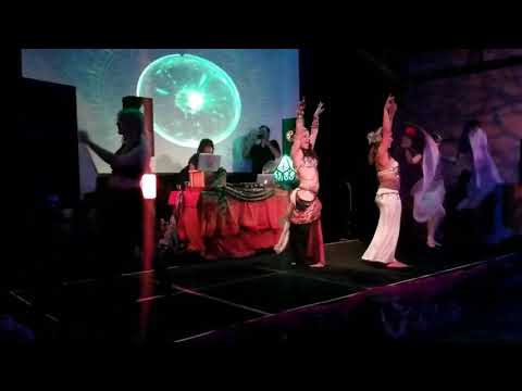 Wolf Flow & Luna performing with Tanya Lee (Body Art Motion) & Samite ITS Belly Dancers