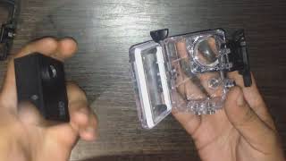 Как открыть защитный бокс экшн камеры.  How to open the protective box of the action camera