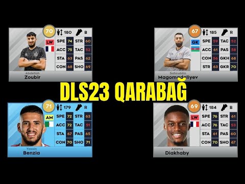 DLS23 Qarabağ oyunçuları reytingləri