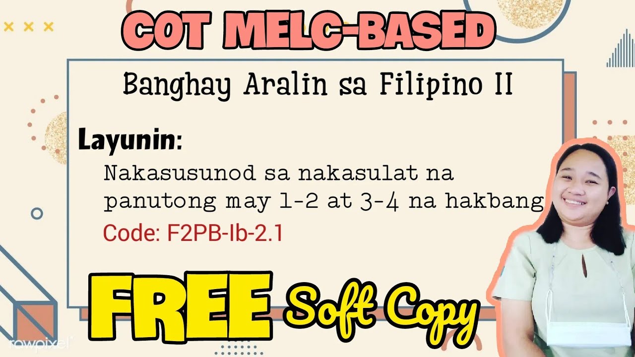 SAMPLE COT LESSON PLAN FILIPINO GRADE 2 MELC BASED YouTube