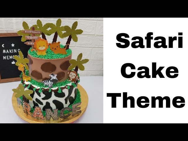 How to Make Super Cute Safari Theme Cake #short #shorts - YouTube