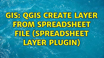 GIS: QGIS create layer from spreadsheet file (Spreadsheet Layer plugin)