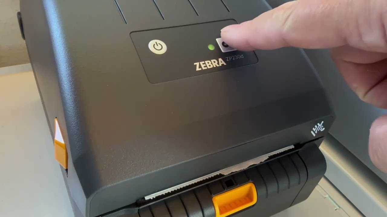 Here's how to print a configuration label with a Zebra ZP230d