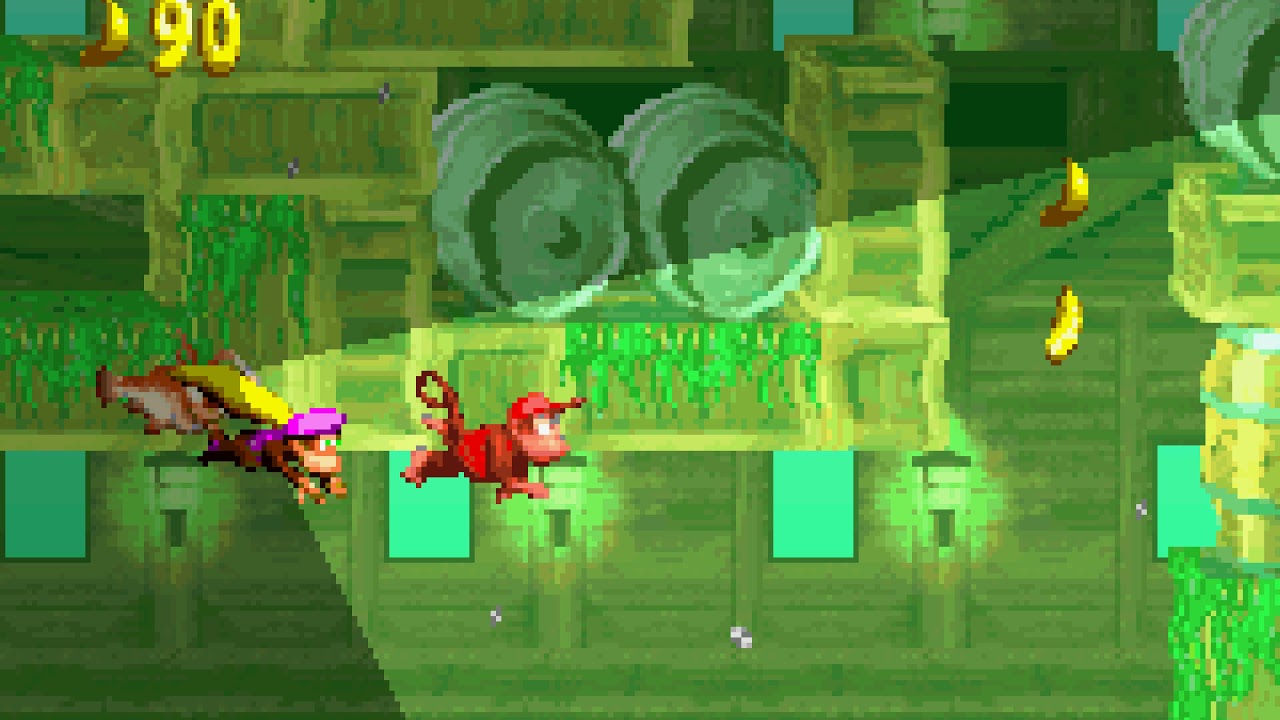 Donkey Kong Country 2 (GBA) Krem Quay Glimmer's Galleon YouTube