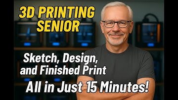 Hoe je een 3D-geprint onderdeel schetst, ontwerpt en afmaakt in minder dan 15 minuten! 3D-printen...