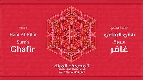 سورة غافر للقارئ الشيخ هاني الرفاعي