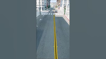Downtown Car Accident Realistic Crash | BeamNG Drive #Shorts