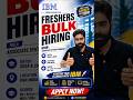 🚀 IBM Fresher Hiring 2026 | Associate System Engineer | 2024 & 2025 grads | Pan India | Apply now 🔥