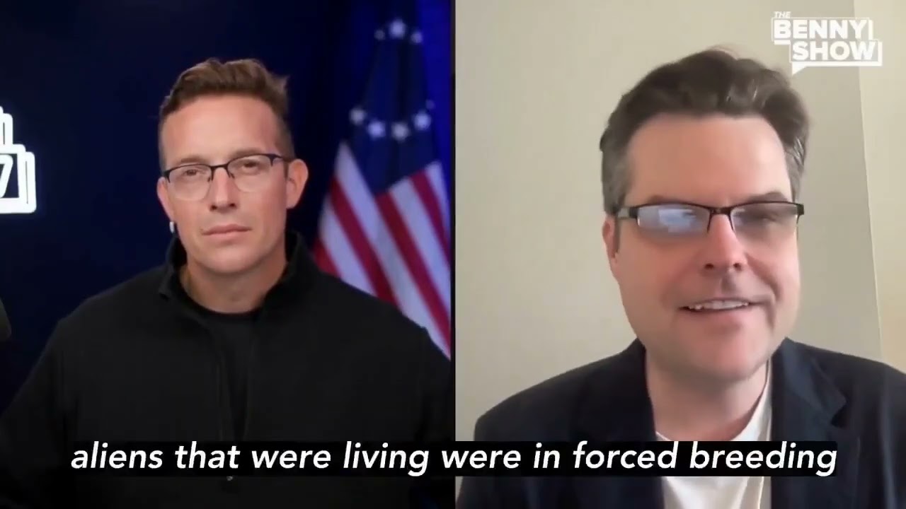 Matt Gaetz on alien hybrids - Benny Johnson show