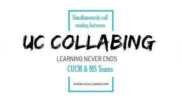 Simultaneously call routing between CUCM & MS Teams using Audiocodes SBC