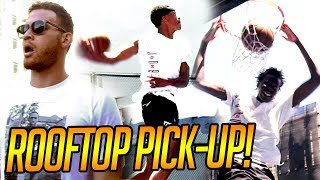 Bol Bol, Shareef, Cassius Josh Christopher \& MORE PLAY PICKUP ON THE ROOF w\/ Blake Griffin Watching!