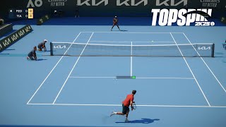 Top Spin 2K25 - Roger Federer Vs Francis Tiafoe I Australian Open I Legend Difficulty (PS5)