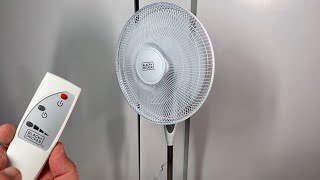 Oscillating Standing Floor Fan Review - BLACK + DECKER Pedestal Fan