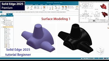 Solid Edge 2025 tutorial -Surface Modeling  Beginner Ep.1