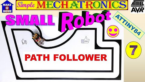 How to make robot #7 Path Follower | Small Handy Robot | AVR ATTINY84 | easy explanation