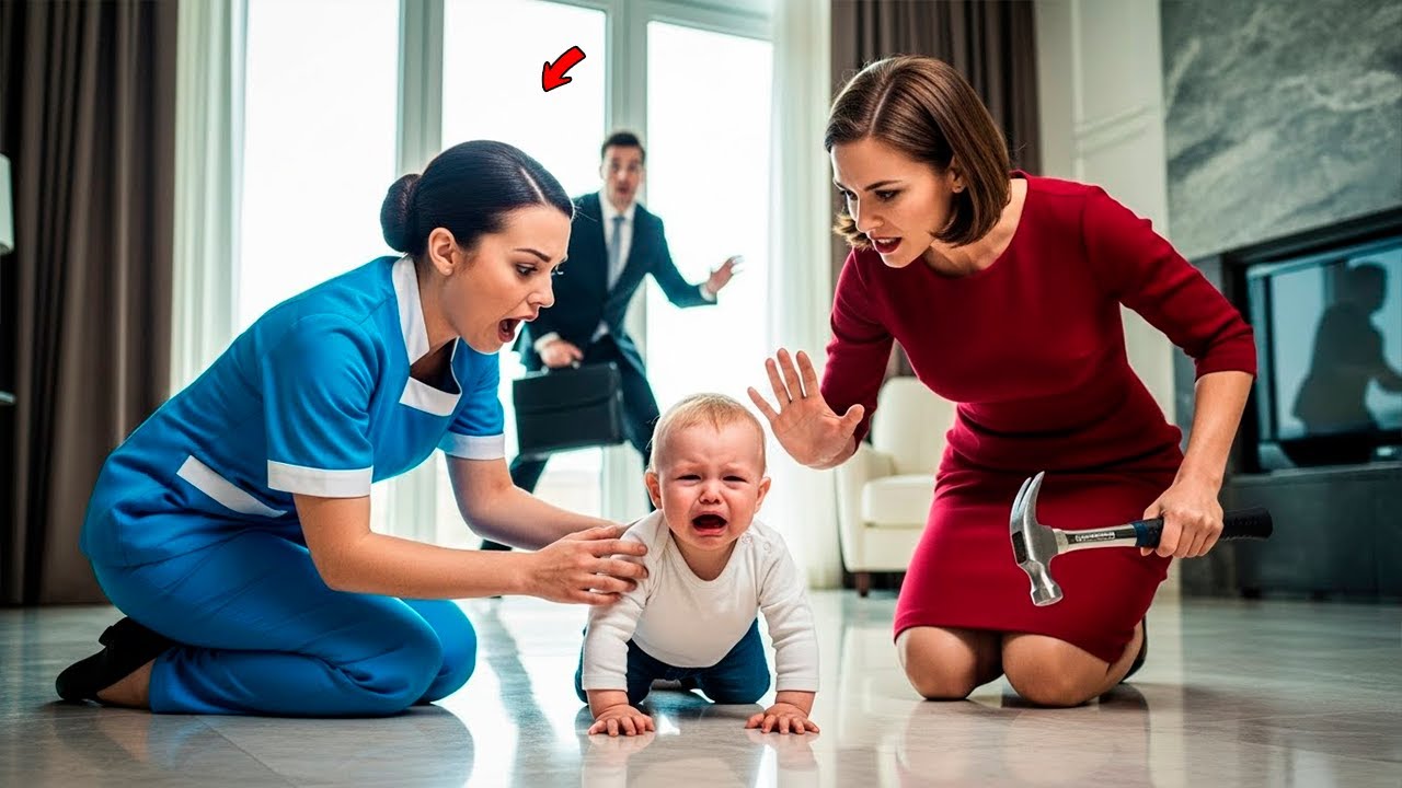 UN MILLIONNAIRE VOIT SA DOMESTIQUE SUPPLIER; CE QUE SA FIANCÉE FAIT AU BÉBÉ CHOQUE TOUS