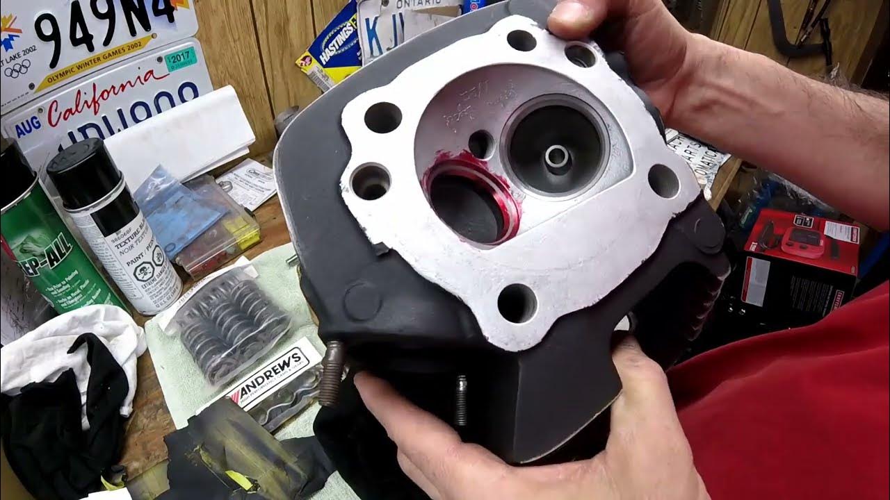 Harley EVO cylinder head lapping and assembly YouTube