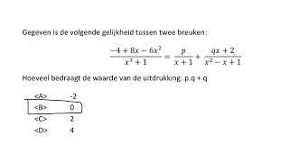 Wiskunde vraag 2 2012 Augustus Toelatingsproef Geneeskunde Vlaanderen