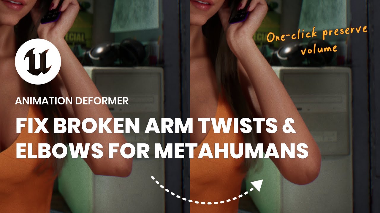 Super EASY fix for MetaHuman/CC4 arm twist & elbows losing VOLUME