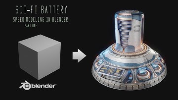 Blender 3.0 alpha - Sci Fi Battery Speed Modeling (part 1)