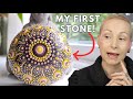 Colorful Dot Mandala Art | EASY Mandala Stone Tutorial for BEGINNERS