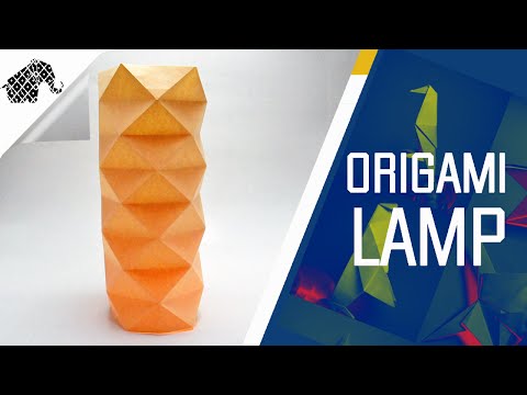 Wonderlijk Origami - How To Make An Origami Lamp - YouTube QZ-31