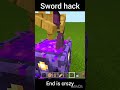 crazy sword hack #minecraft #shorts