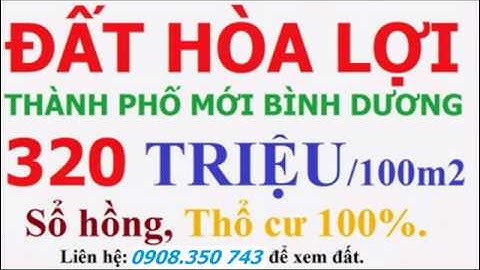 Bán đất Hòa Lợi Thành  Phố Mới BÌnh Dương gần chợ.