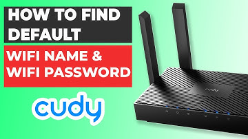 Cudy WiFi Password & Network Name - How To Find