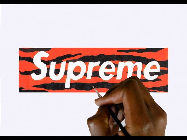 HOW TO DRAW LOUIS VUITTON X SUPREME ! (EXACT RED) 