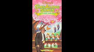 Closing to Disneys Sing-Along Songs: Zip-A-Dee-Doo-Dah 1990 VHS