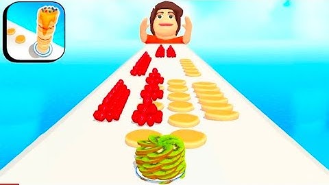 Pancake Run 🍩🎂New Update!! All Levels Gameplay Android iOS (level 21-22)