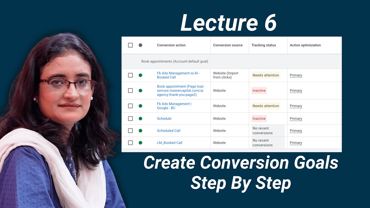 Setting Up Conversion Goals in Google Ads | Lecture 6 | Google Ads Course 2026