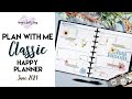 PLAN WITH ME| HORIZONTAL| The Happy Planner®| Pressed Florals