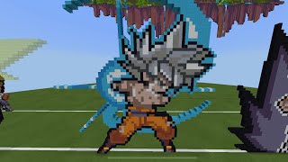 Goku (mastered ultra instinct) how to build pixel art tutorial