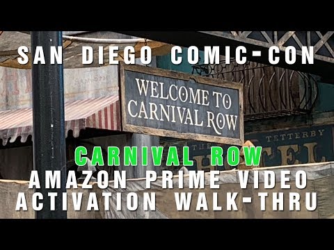 SDCC 2019 Amazon Prime Video Carnival Row activation walk-thru