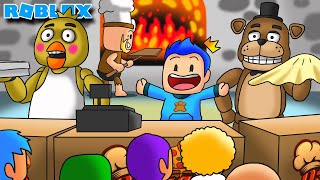 AKU BUKA RESTORAN PIZZA BERSAMA FREDDY DAN CHICA DI ROBLOX!!