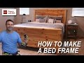 How to Make a Bed Frame with Free Queen Size Bed Frame Plans