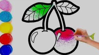 Bolalar uchun olcha rasm chizish /Drawing cherry for kids/Рисунок вишня для детей Resimi