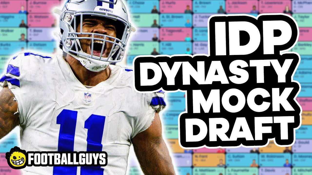 dynasty rookie mock draft with idp