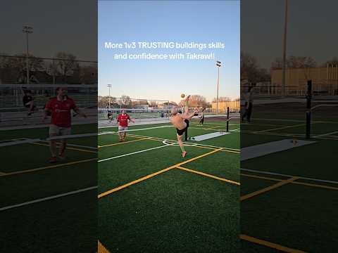 More Takraw 1v3 building self skills along with developing self confidence in game scenarios!!