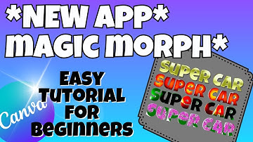 Using Canva Magic Morph, Text Effects #gold