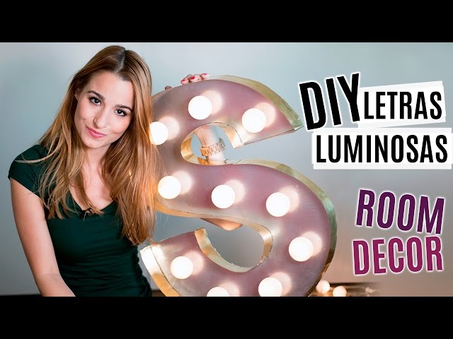 DIY letras luminosas  Tumblr Room Decor 