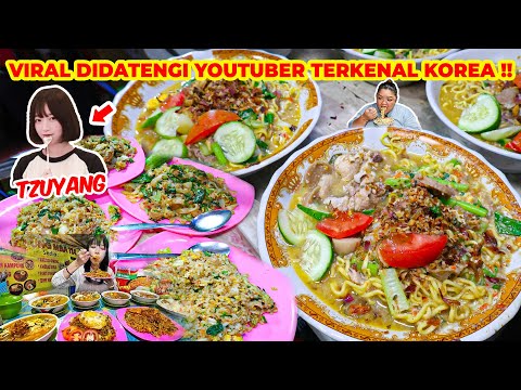 VIRAL!! WARUNG SEDERHANA DI DATENGIN YOUTUBER KOREA TERKENAL TZUYANG!!