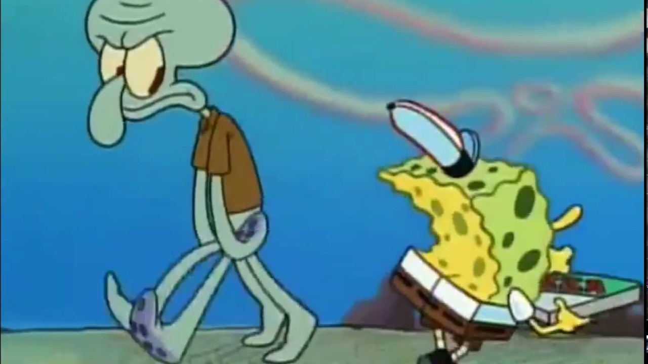 Spongebob: Everytime &quot;Pizza&quot; is said in &quot;Pizza Delivery&quot; - YouTube