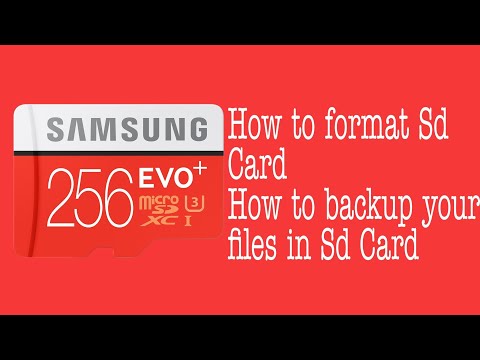 ⭕🔴 How to format SD card and How to backup files in your SD card. Solution Full Guide.